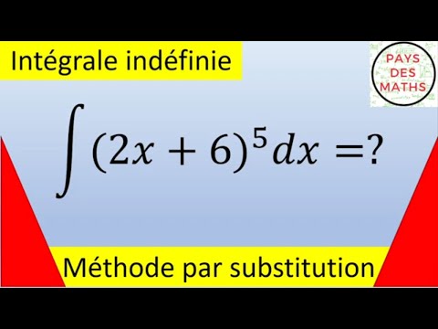 Une intégrale indéfinie par la méthode par substitution : rapide et efficace