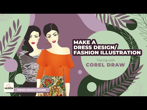 Make a Dress Design / Fashion Illustration Tracing with CorelDraw