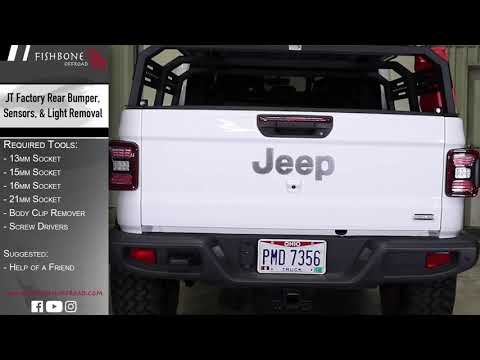 2020 JT Gladiator - Factory Rear Bumper & Sensor Removal - HOW TO