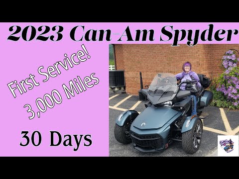 1st Service CAN-AM SPYDER F3L, SES, 3,000 Miles/30 Days! Fixes?