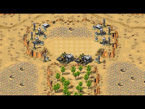 Red Alert 2 | Yuri's Revenge | 7 vs 1 | In The New Pipe Map Extra Hard AI