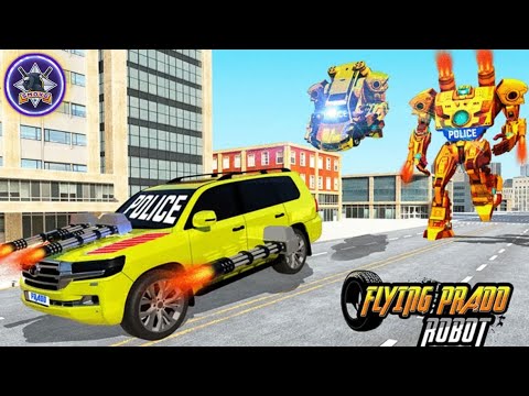 Flying Prado Helicopter Car = Transform Robot Cars Games
