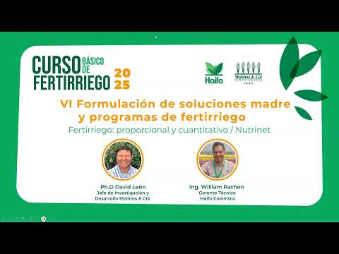 Formulación de soluciones madre y programas de fertirriego ...
