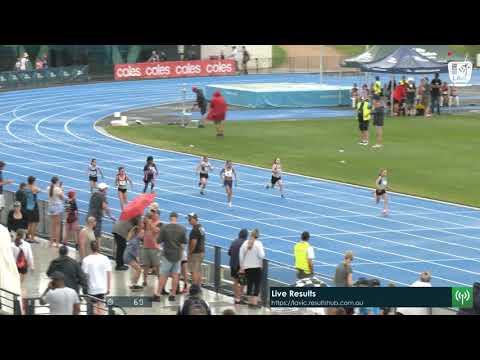 Girls Under 9 100m H1 - 2020 State Combined Events Championships // LAVicTV