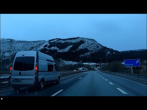 Bergen - Highway from Åsane to Sandviken