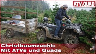 preview picture of video 'Fischer Agrar: Christbaumzucht mit ATVs und Quads'
