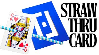 IT PASSES RIGHT THRU!!! EASY CARD TRICK TUTORIAL