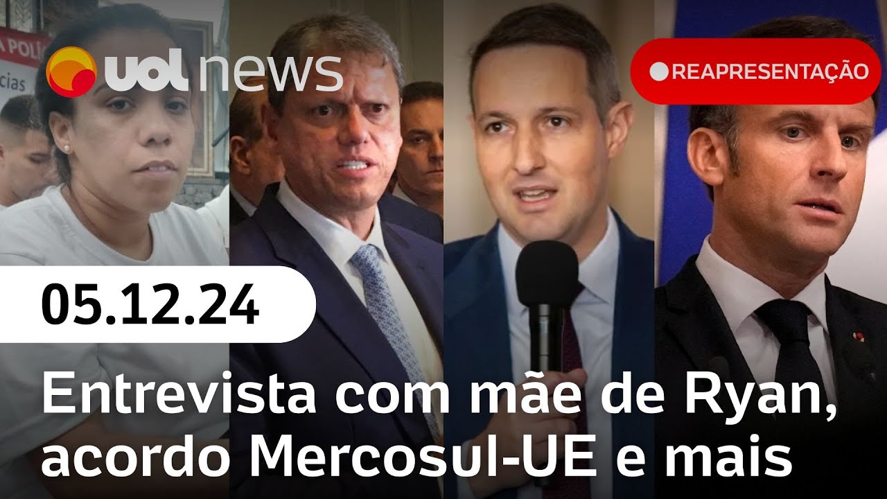Entrevista com mãe de menino morto por PM; acordo Mercosul-UE e + notícias | Reapresentação UOL News