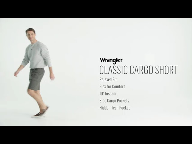Vídeo relacionado con Wrangler Authentics Classic Relaxed Fit Cargo Short Pantalones Cortos, Ripstop Camuflaje Caqui Oscuro, 44 para Hombre