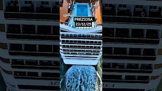 MSC PREZIOSA navio 23/12/25 cruzeiro Santos cruiseship @cruzeiros2025  #drone  chegando #shorts