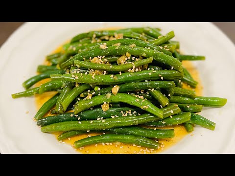 CHINESE GARLIC GREEN BEANS IN 5 MIN | Healthy NO OIL recipe