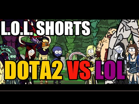 League of Legends Animated Shorts - Dota 2 vs loL