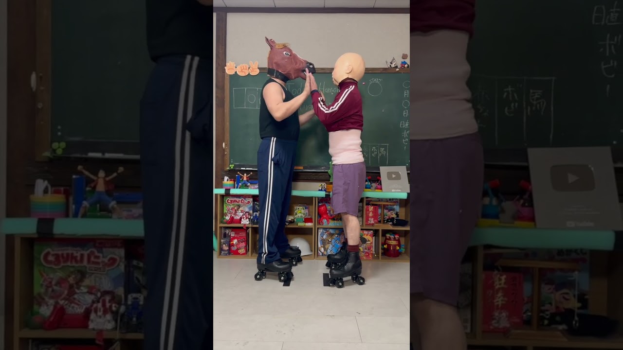 Roller Skate Sumo Is Impossible 😂 part2　#rollerskates #funnyfails #funny