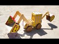 How To Make Matchbox Jcb Tractor Kaise Banate Hain Machis Ki Jcb How To Make A Jcb