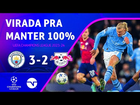 Gols e lances de Manchester City x RB Leipzig