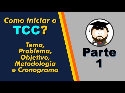 Parte 1 - Elaboração de TCC - Dicas: Tema, Problema, Objetivo, Metodologia e Cronograma