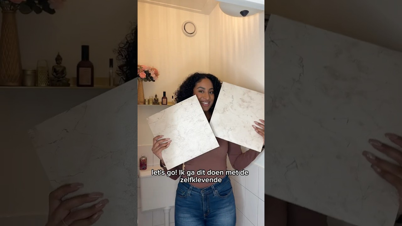 Zelfklevende vloertegels video