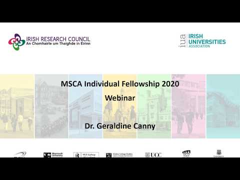 MSCA Individual Fellowships 2020 Webinar (Ireland)