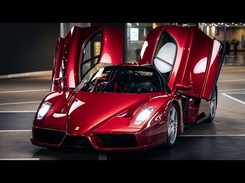 1 of 1 Rosso Rubino Ferrari Enzo w/ Tubi Exhaust in London!!