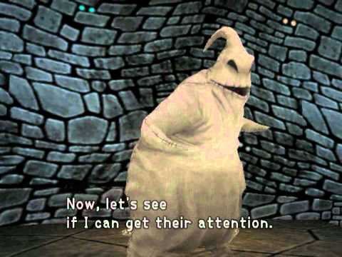 Kingdom Hearts, English cutscene: 148 - Fighting Oogie Boogie - HD 720p