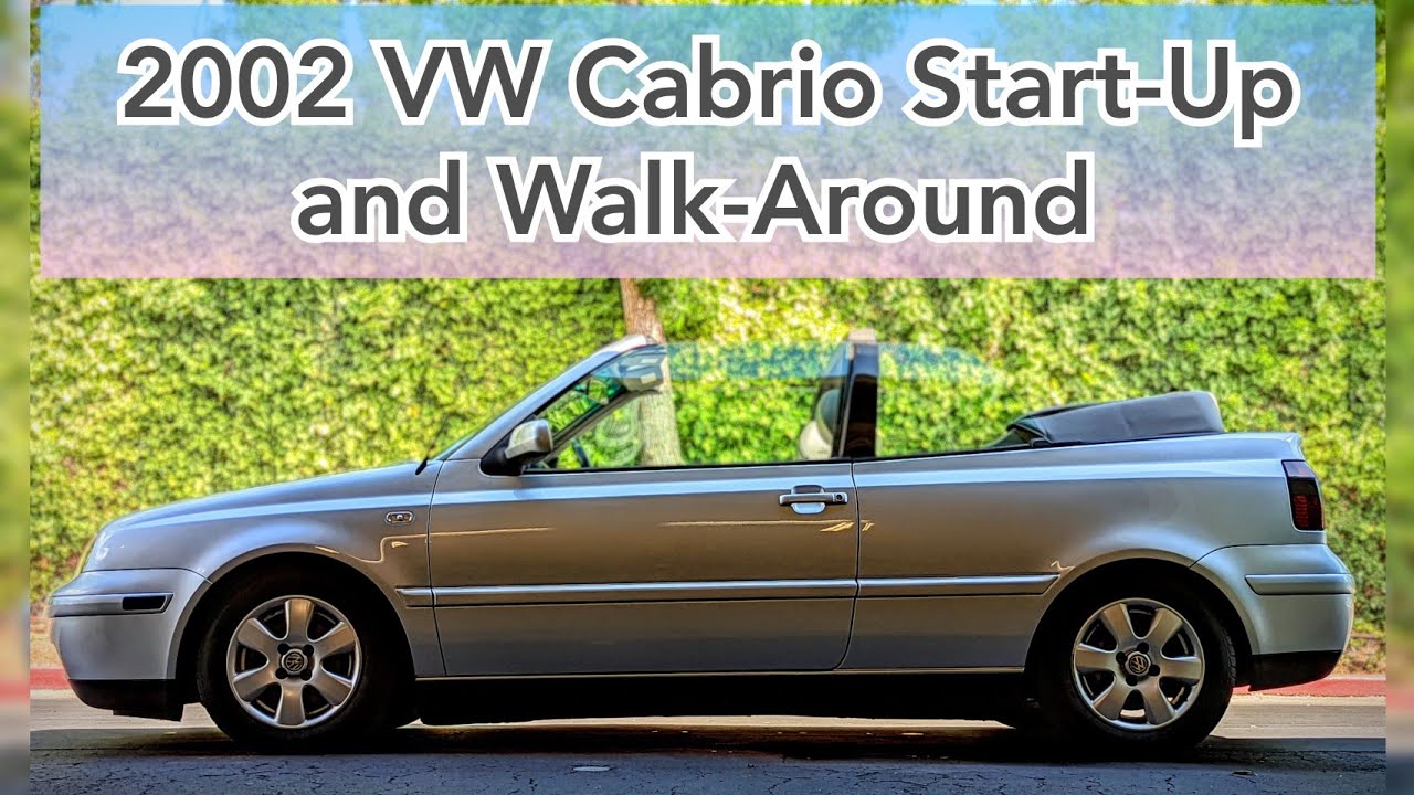 2002 VW Cabrio FOR SALE (start-up, walk-around quick tour)