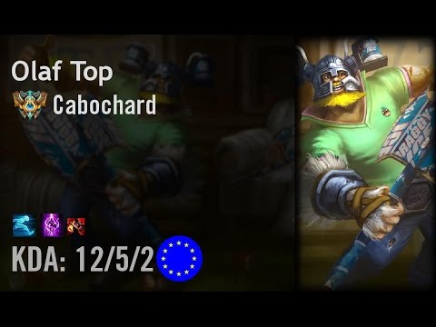 Olaf Top vs Irelia - Cabochard - EUW Challenger Patch 6.11