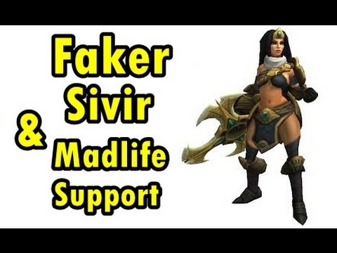 LOL Pro - Faker Sivir & Madlife Sona Support - Korea SoloQ