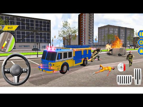 Rescue Fire Truck Simulator 3D - Emergency Firefighter Rescue Game - Android Gameplay #47