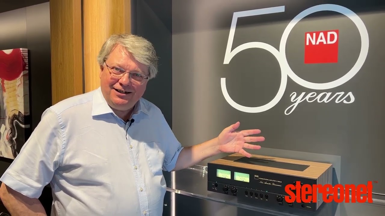 Cass Oostvogel of NAD Electronics and the new NAD C3050 LE Amplifier