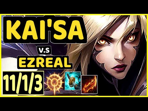 CHRISBERG (KAI'SA) vs EZREAL - 11/1/3 KDA BOTTOM ADC CHALLENGER GAMEPLAY - EUW