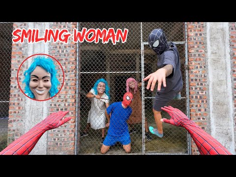 SPIDER-MAN PARKOUR POV ESCAPE SMILING WOMAN REAL LIFE ( Horror Parkour POV )