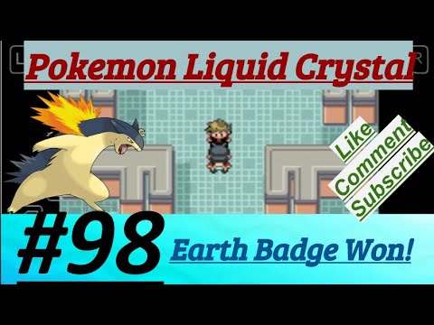 Pokemon Liquid Crystal Episode 98 Earned Earth Badge From Blue & Defeated Russell & Route 28