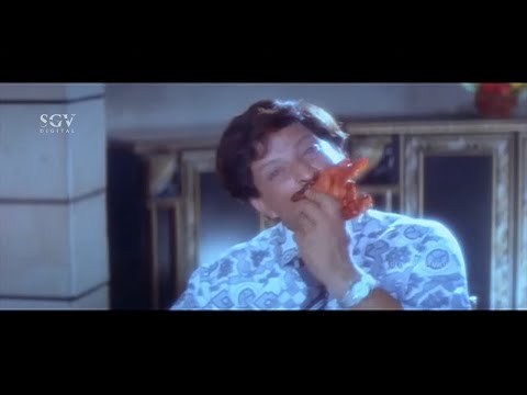 Vishnuvardhan Having Non-Veg Meal at Fiance Home | Mojugara Sogasugara Kannada Movie Part-5