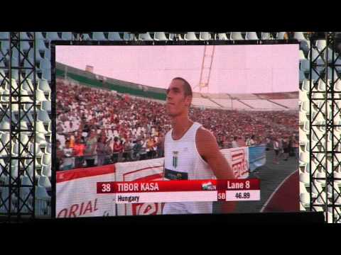 Kása Tibor bemutatása 400 m előtt - AVI