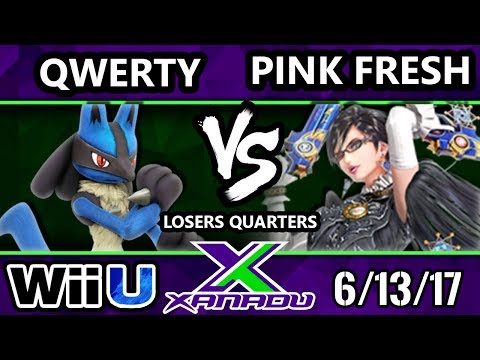 S@X 206 - Qwerty (Lucario) Vs. VGBC|Pink Fresh (Bayonetta) - SSB4 Losers Quarters - Smash for Wii U.