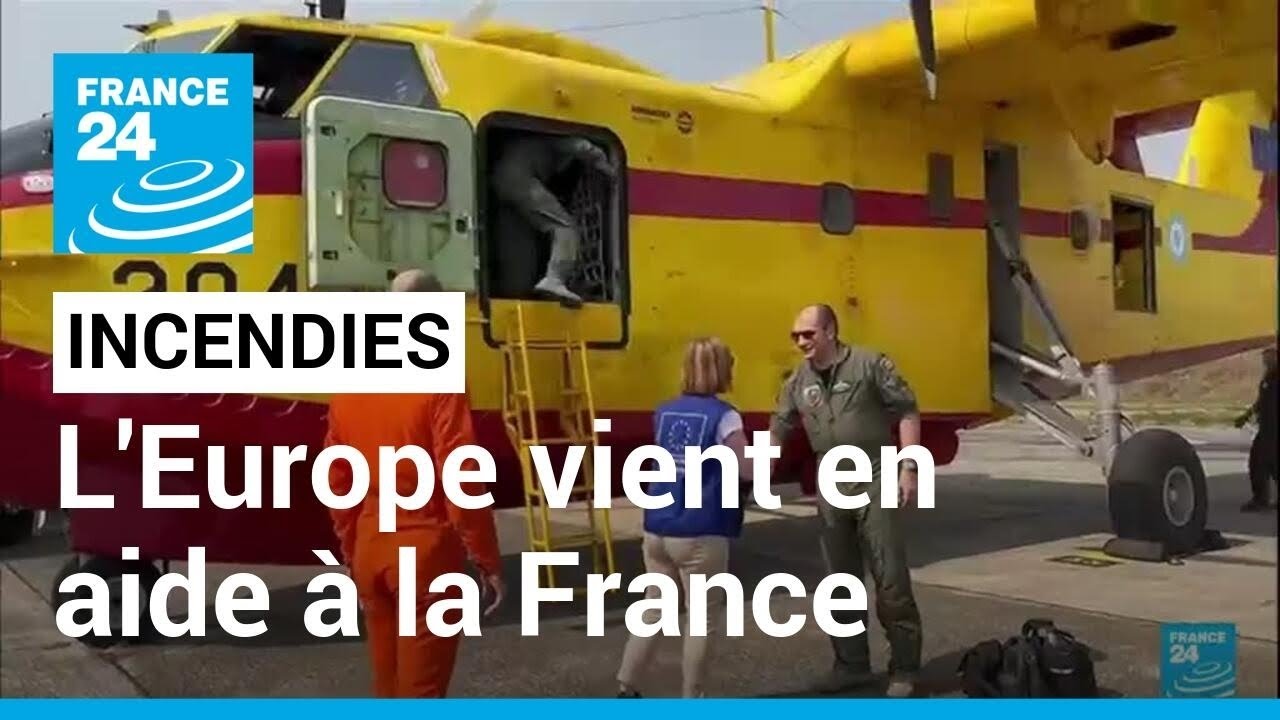 L'Europe vole au secours de la Gironde et des Landes qui flambent • FRANCE 24
