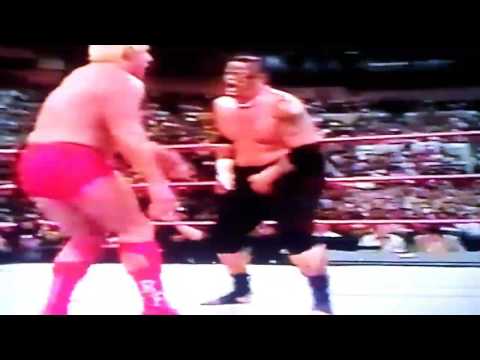 Ric Flair With 3 Low Blows to Umaga with a kick Estrada , Jim Ross &,King Low Blow On WWE RAW 2006