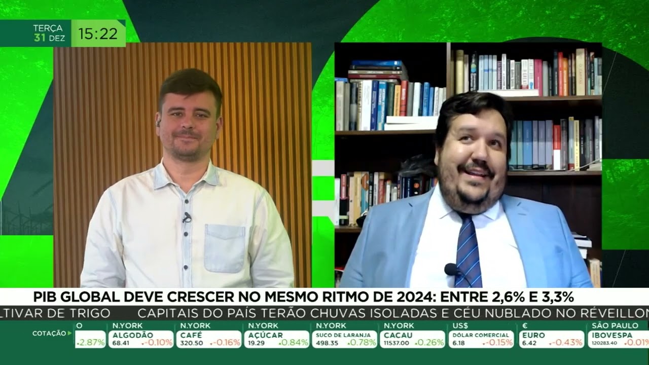 PIB global deve crescer no mesmo ritmo de 2024: entre 2,6% e 3,3%