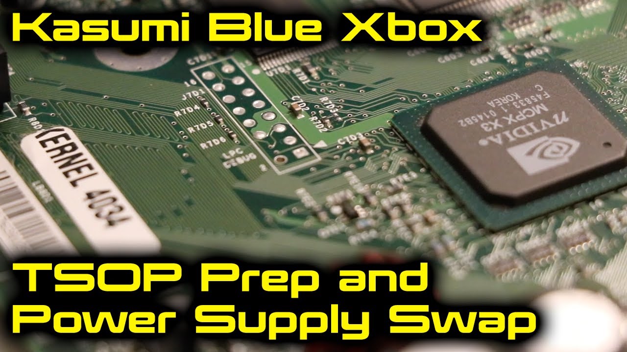 Microsoft Xbox OG Kasumi Blue TSOP Preparation