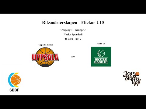 Skuru Basket (F01) hos KFUM Uppsala Basket - RM Omgång 4 - 2016-02-27