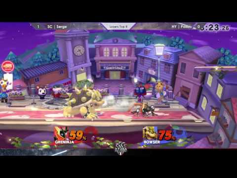 HSV - SC | Serge (Greninja) Vs. HY | D~Pollo (Bowser) Losers Top 8 - Smash 4
