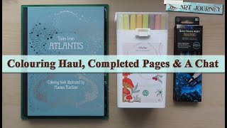 Feb 2024 Colouring Haul || Plus Completed Pages (and a little bit of Diamond Painting!)