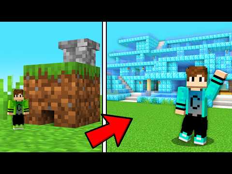 Evoluí CASA de POBRE até CASA de MILIONÁRIO no Minecraft!