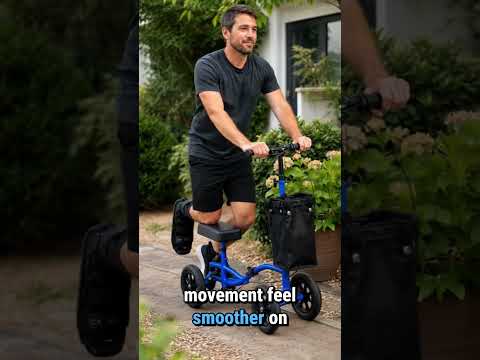 Knee Walker Scooter | All-Terrain Steerable Knee Scooter for Adults | Comfortable Cushion Pad | Adjustable Knee Crutch Alternative for Foot Injuries