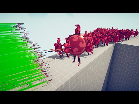CAN 300 SPARTANS CROSS THE BRIDGE? | TABS - Totally Accurate Battle Simulator