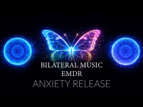58 BPM • Anxiety, Stress, PTSD Relief 🎧 Bilateral Music + EMDR Visual 🎧 Quiet Between Waves