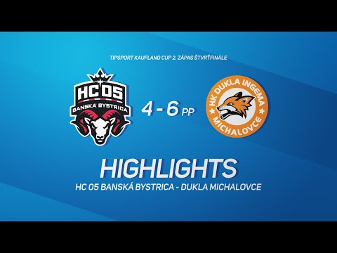 2.štvrťfinále HC 05 Banská Bystrica - Dukla Michalovce Tipsport Kaufland Cup
