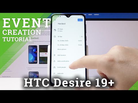 How to Add Event to Calendar in HTC Desire 19+ - Activate Event Alerts