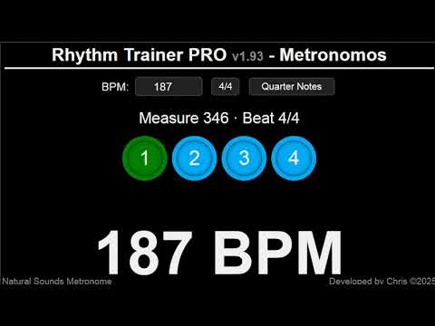 Metronome 187 BPM