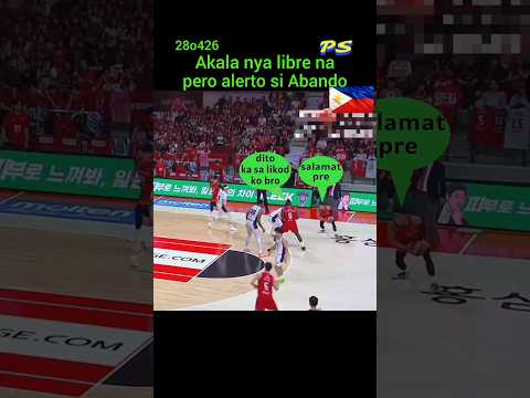 Rhenz Abando binutata ang libreng layup, sabay bitaw ng clutch three.